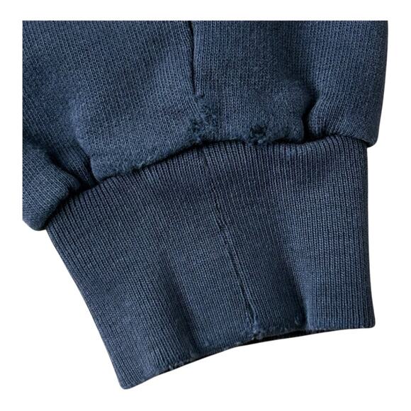 Anine Bing Washed Black Tonal Embroidered AB Sweatshirt Small - Picture 11 of 14